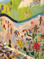 Creation of Mural by Tracy McGuinness-Kelly