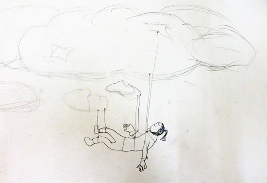 Imagine you are as light as a cloud. How would it feel to be taken on a journey by a cloud?
