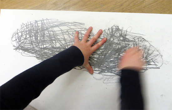 What kinds of marks can you use to create a really angry, heavy cloud?