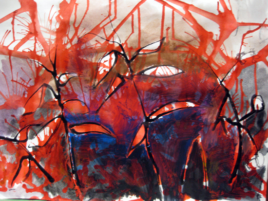Sara's example of an individual layered painting