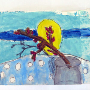 Painting on Plaster Inspired by Vincent Van Gogh