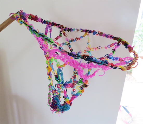 The AccessArt Loom Band Sculpture