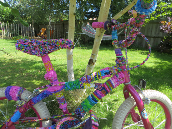 Loom bands sculpture