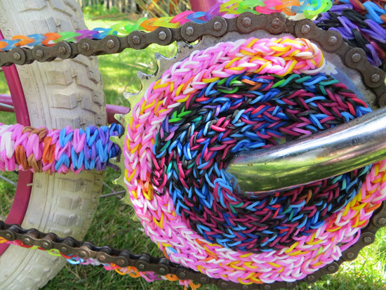 The AccessArt Loom Band Sculpture