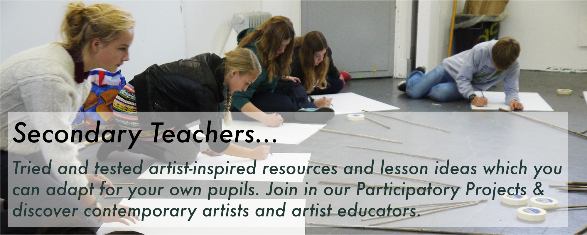 Explore What AccessArt Has To Offer Secondary Schools & Teachers