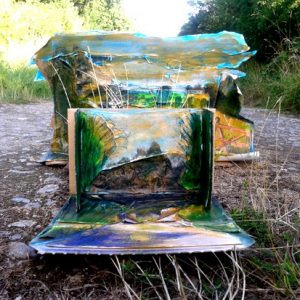 interpreting landscape through cardboard contruction