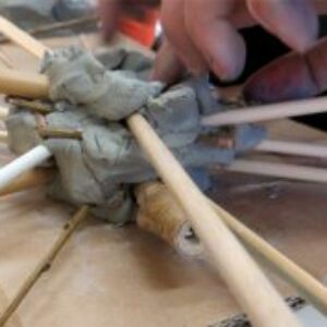 Making clay nests