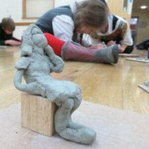 Making figurative sculptures with clay