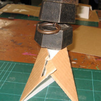 Andee Collard's brief: 'Make a cardboard structure to hold at least a 1KG weight'