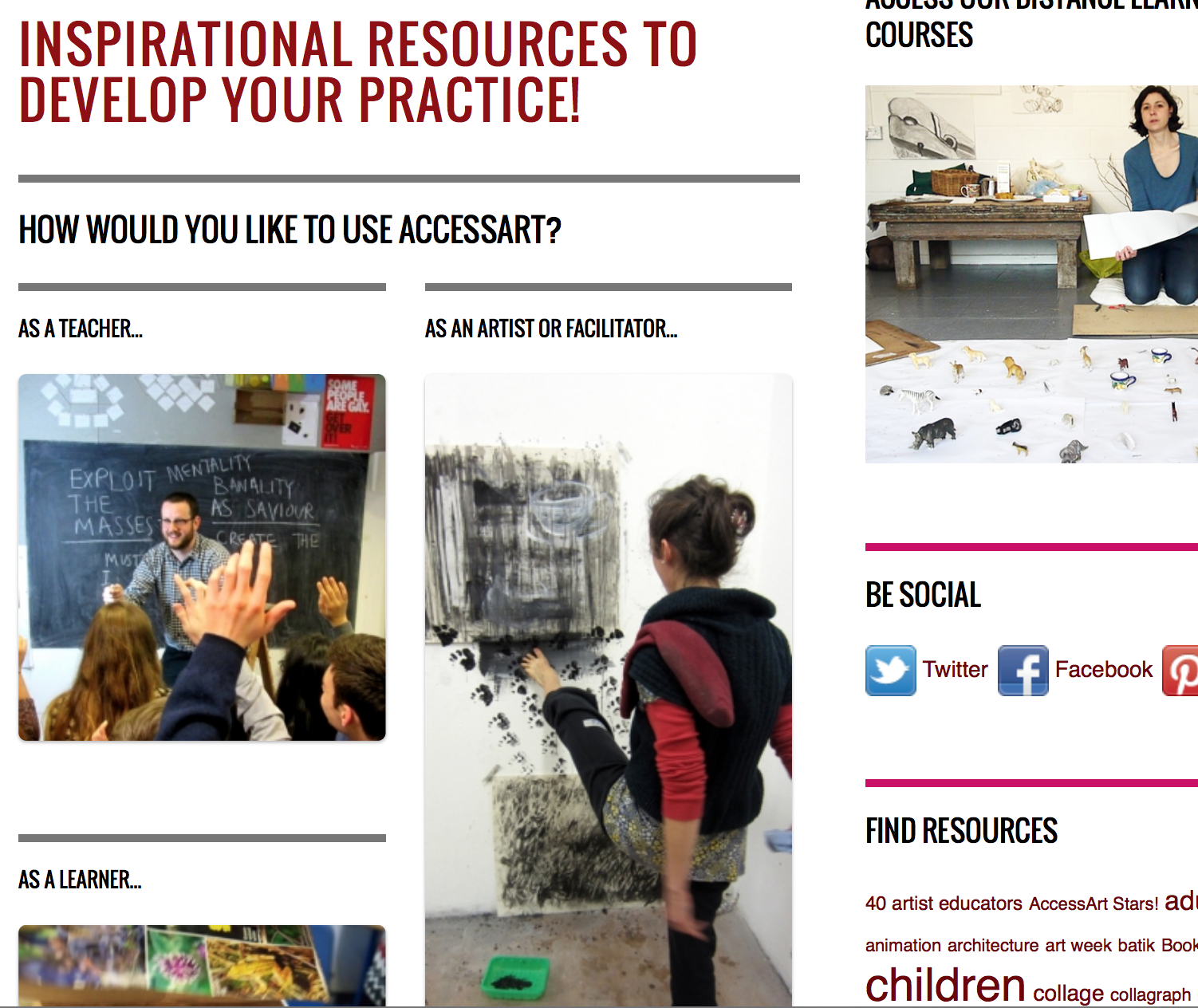 We completely redesigned the AccessArt website to make it mobile responsive and easier to find the info you need... We completely redesigned the AccessArt website to make it mobile responsive and easier to find the info you need...