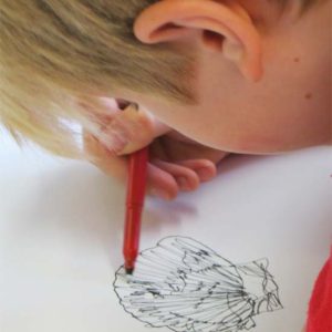 Supporting making sculpture with drawing