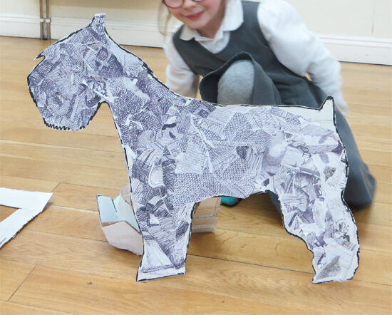 Finished sculpture