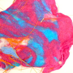 Bold coloured felt and rafia