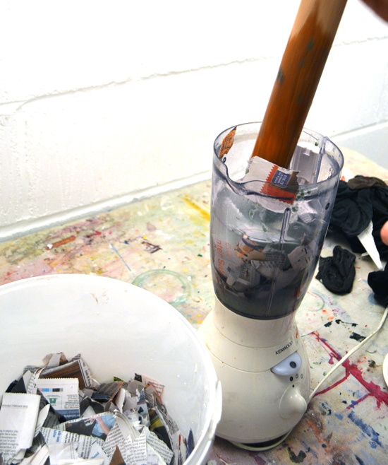 Exploring Materials Paper and Water and Making Paper