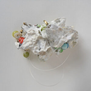 mesh wrapped beads paper