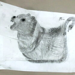 Create your own imaginary animals through drawing.