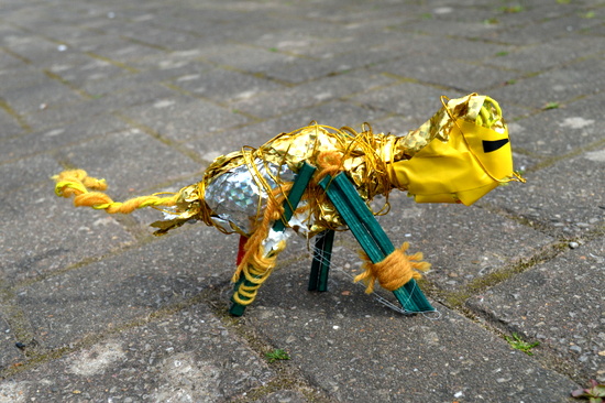Cheetah - Students at Philip Southcote explored themes around identity by creating collages and mixed media sculpture inspired by animals and their characteristics and habitats