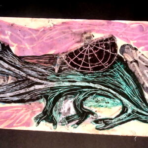 Texture and mark making to depict mythical beasts