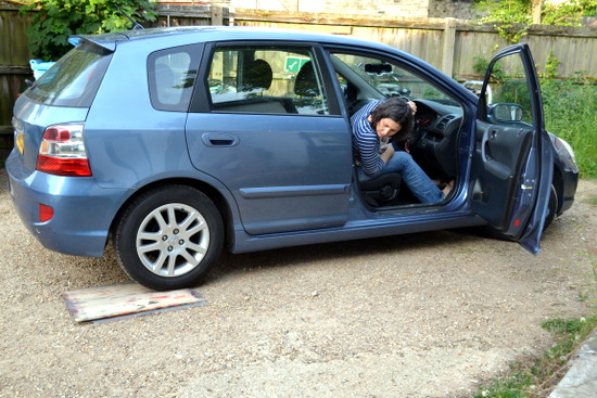 And that's me driving!