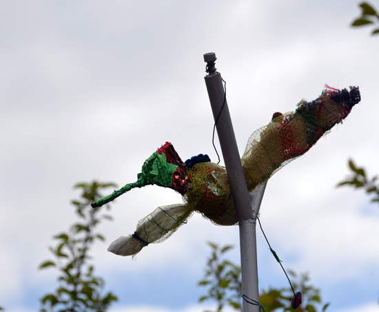 Bird made by staff and pupils at Ridgefield Primary School