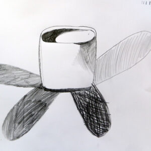 Continuous line drawing of a Hoola Hoop