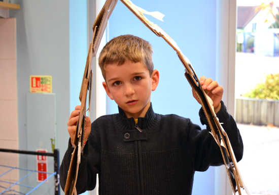 D&T and Making Club at Milton Road Primary School, Cambridge: 40 minute Cardboard Challenge