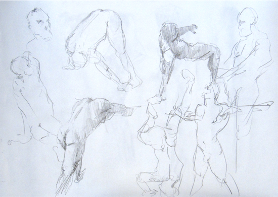 Gesture drawings by Hester Berry 