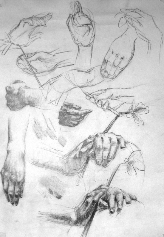 Hands and feet are tricky subjects and often get omitted because the forms seem too complicated to draw. Hester shares a secret shortcut to understanding and drawing these complex forms …think mittens and socks!