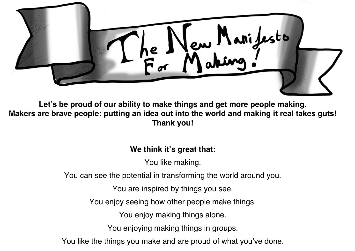 Manifesto for Making