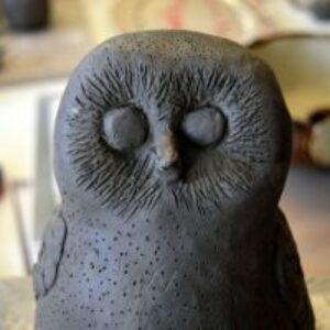 Making penguins with a clay coiling technique