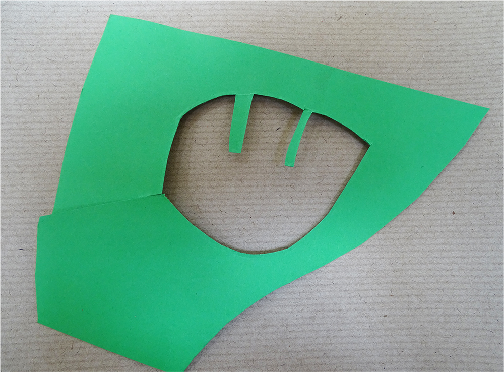 Simple way to cut holes in card -working from edge