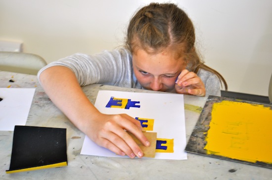 Andy McKenzie and Jan Ayton stamp printing