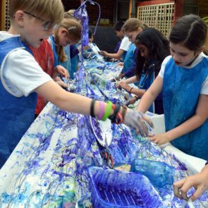 Painting a river inspired by Georges Seurat