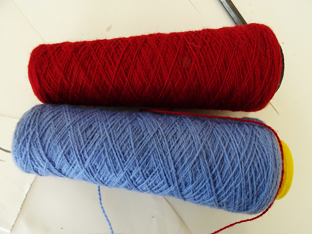 Cones of wool