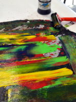 Arts and Minds - Cambourne - week six - monoprinting - SC