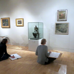 Teachers draw in the 20th Century Gallery in the Fitzwilliam Museum, Cambridge PB