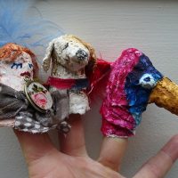 Lady, Dog, Bird