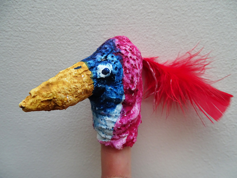 Modroc finger puppet