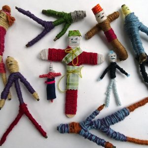How to make Worry Dolls -  handmade dolls, most often made in Guatemala from wire, wool and small pieces of fabric.