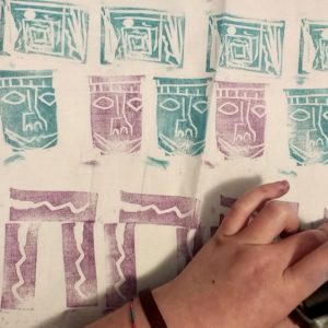 Creating prints using an eraser