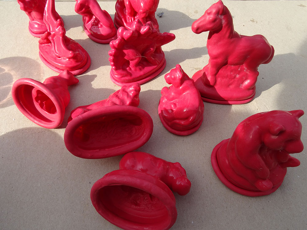Latex animal moulds
