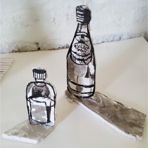 Drawing of bottles