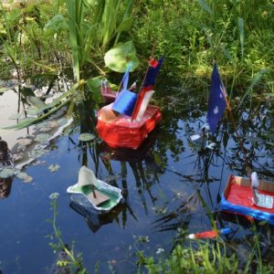 Making boats from scrap material