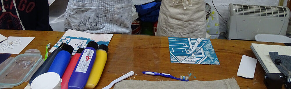 Demonstrating collagraphs