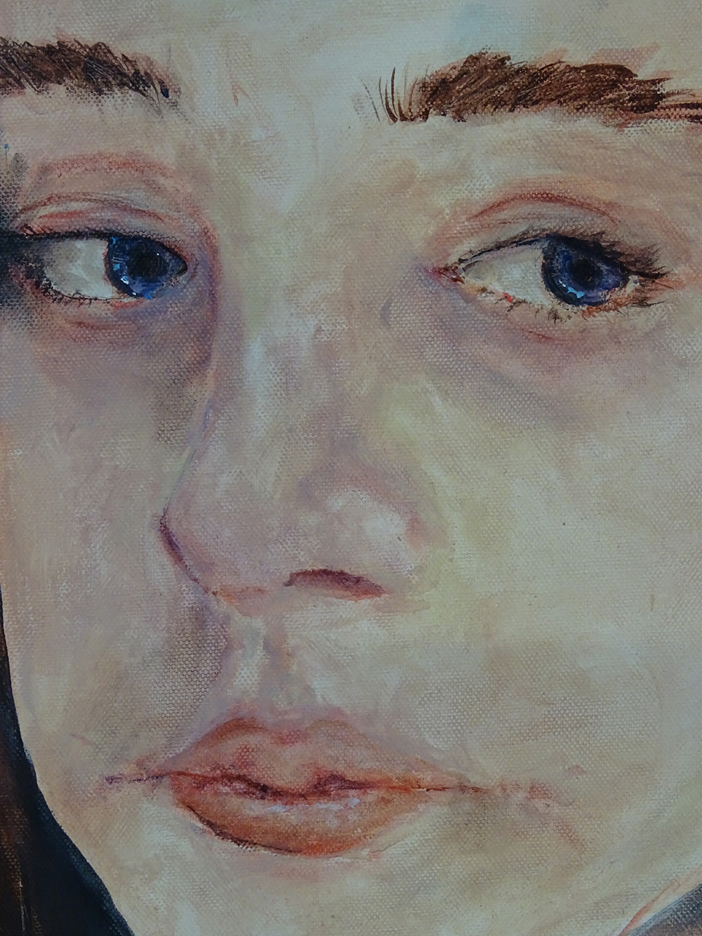 acrylic self-portrait