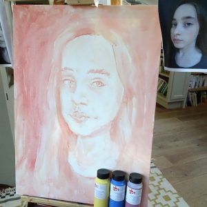 Painting a self portrait