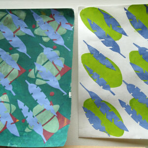 finished over printed screen prints