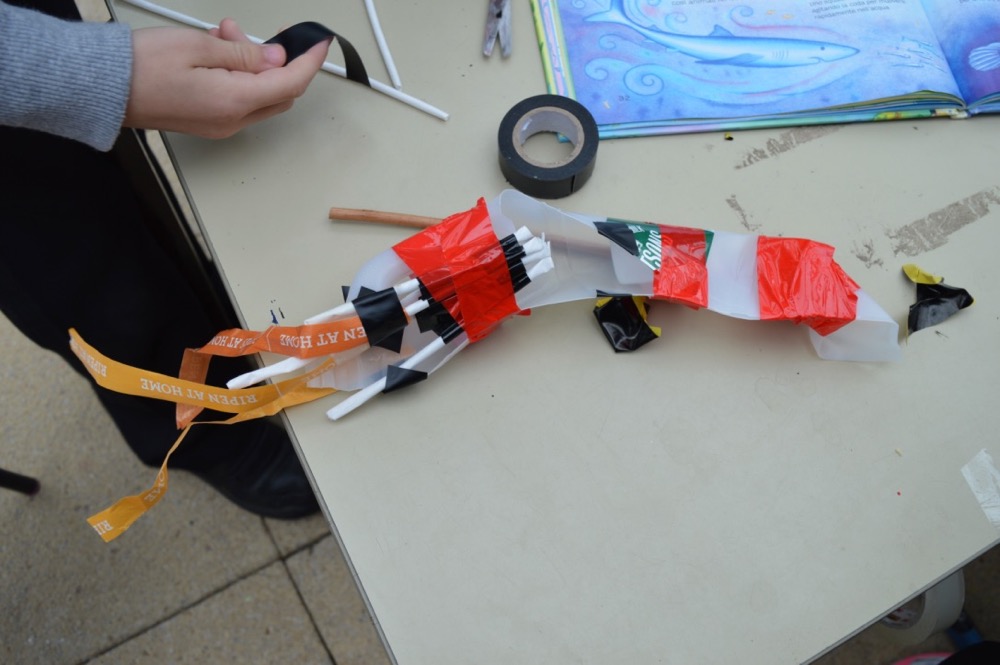 Squid under construction - Ridgefield Primary School