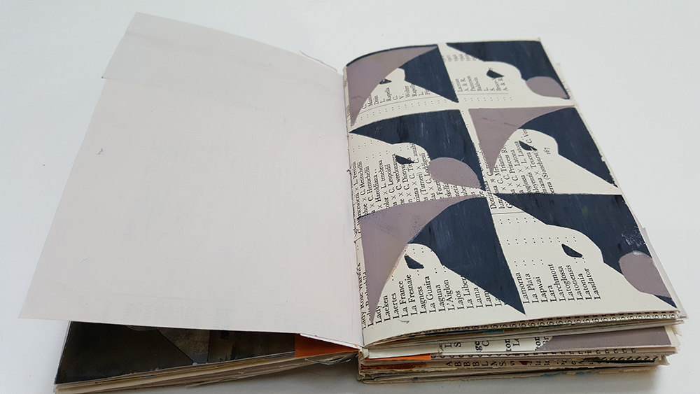 Sketchbooks Made with Screenprinted Papers