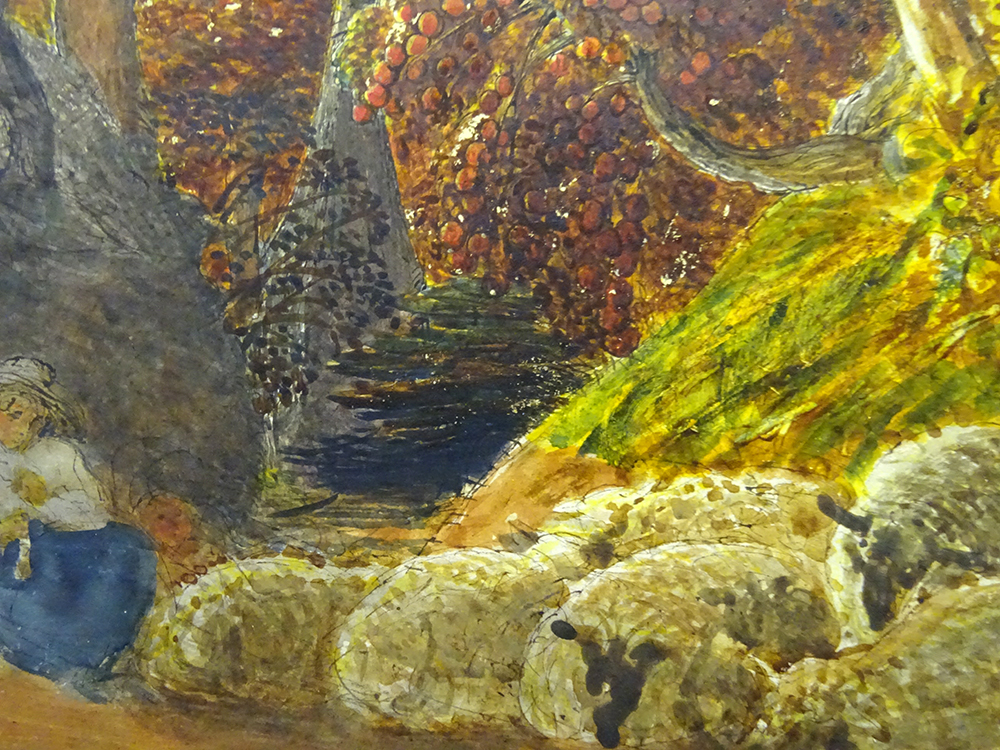 Detail: "The Magic Apple Tree", by Samuel Palmer, 1830, Fitzwilliam Museum Cambridge